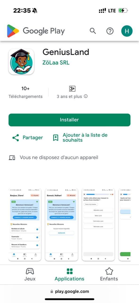 GeniusLand Application